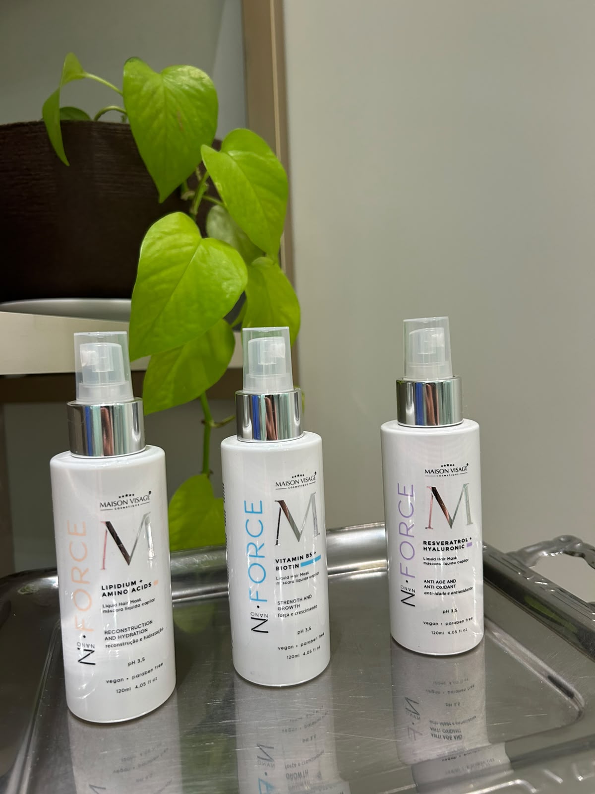 Produtos Maison Visage no salão